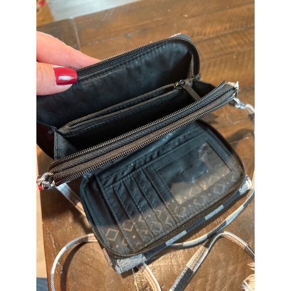 Vera Bradley pearl & black 3 in 1 crossbody bag - Picture 4 of 4